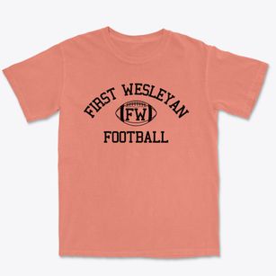 First Wesleyan Christian School Classic Football Premium Heavyweight T-shirt