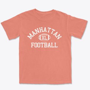 Manhattan High School For Girls Classic Football Premium Heavyweight T-shirt
