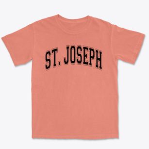 St Joseph Parish Varsity Arch Premium Heavyweight T-shirt