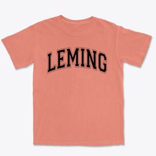 Leming Elementary School Varsity Arch Premium Heavyweight T-shirt