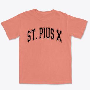 Saint Pius X School Varsity Arch Premium Heavyweight T-shirt
