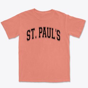 Saint Paul's Episcopal School Varsity Arch Premium Heavyweight T-shirt