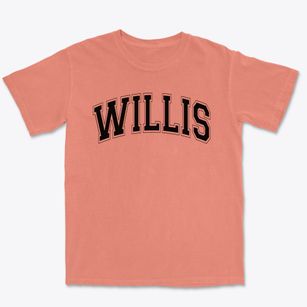Willis Junior High School Varsity Arch Premium Heavyweight T-shirt