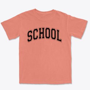 School At Bishop Hall Varsity Arch Premium Heavyweight T-shirt