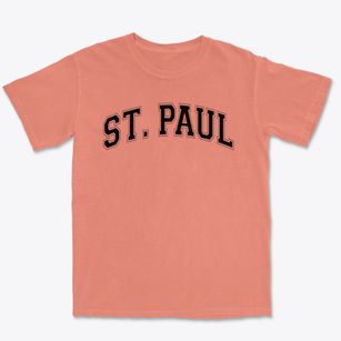 Saint Paul Lutheran Day School Varsity Arch Premium Heavyweight T-shirt