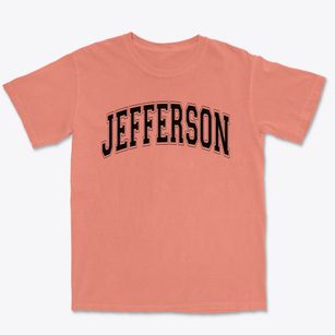 Jefferson Montessori Varsity Arch Premium Heavyweight T-shirt