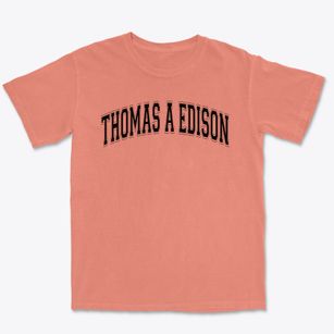 Thomas A Edison High School Varsity Arch Premium Heavyweight T-shirt