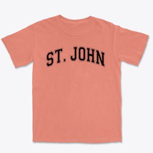 Saint John School Varsity Arch Premium Heavyweight T-shirt