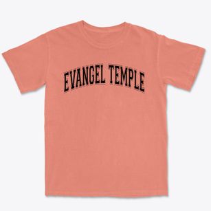Evangel Temple Christian School Varsity Arch Premium Heavyweight T-shirt