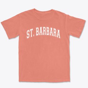 Saint Barbara School Varsity Arch Premium Heavyweight T-shirt