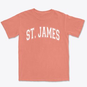 St James Parish Varsity Arch Premium Heavyweight T-shirt
