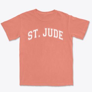 Saint Jude Catholic School Varsity Arch Premium Heavyweight T-shirt