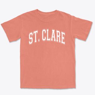 Saint Clare Elementary School Varsity Arch Premium Heavyweight T-shirt