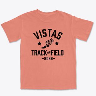 Vistas High School Program Track and Field Premium Heavyweight T-shirt