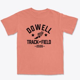 Dowell Elementary School Track and Field Premium Heavyweight T-shirt