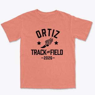 Ortiz Elementary School Track and Field Premium Heavyweight T-shirt