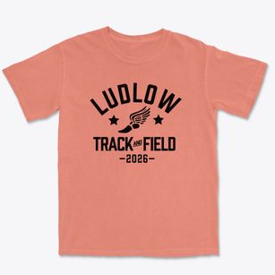 Ludlow Elementary School Track and Field Premium Heavyweight T-shirt