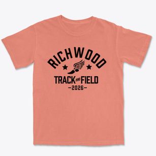 Richwood Junior High School Track and Field Premium Heavyweight T-shirt