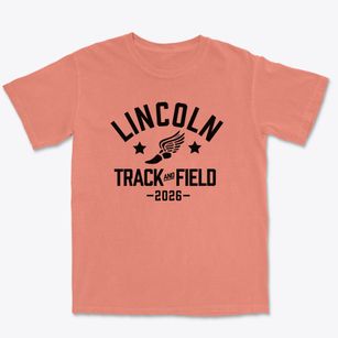 Lincoln Elementary School Track and Field Premium Heavyweight T-shirt