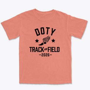 Doty Elementary School Track and Field Premium Heavyweight T-shirt