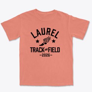 Laurel Elementary School Track and Field Premium Heavyweight T-shirt