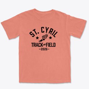 Saint Cyril School Track and Field Premium Heavyweight T-shirt
