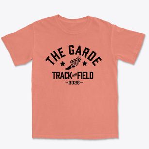 The Garden Day School Track and Field Premium Heavyweight T-shirt