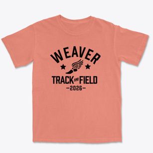 Weaver High School Track and Field Premium Heavyweight T-shirt