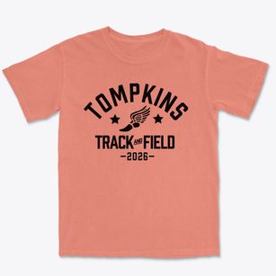 Tompkins Middle School Track and Field Premium Heavyweight T-shirt