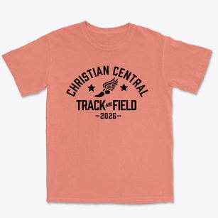 Christian Central School Track and Field Premium Heavyweight T-shirt