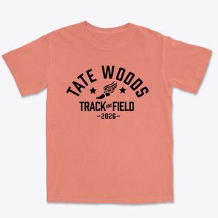 Tate Woods Elementary School Track and Field Premium Heavyweight T-shirt