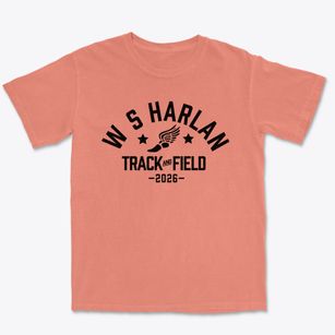 W S Harlan Elementary School Track and Field Premium Heavyweight T-shirt