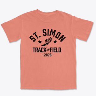Saint Simon The Apostle School Track and Field Premium Heavyweight T-shirt