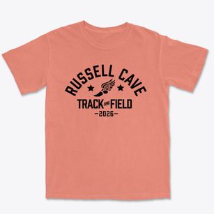 Russell Cave Elementary School Track and Field Premium Heavyweight T-shirt