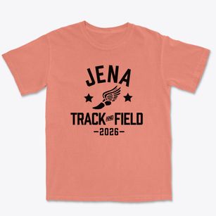 Jena Junior High School Track and Field Premium Heavyweight T-shirt
