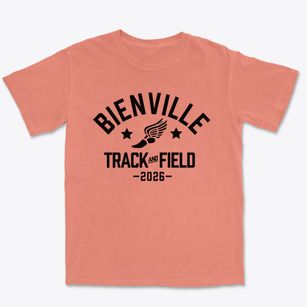 Bienville Elementary School Track and Field Premium Heavyweight T-shirt