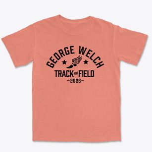 George Welch Elementary School Track and Field Premium Heavyweight T-shirt