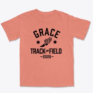 Grace Christian School Track and Field Premium Heavyweight T-shirt