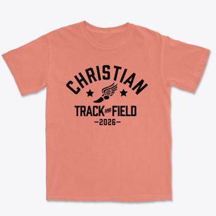 Christian Center School Track and Field Premium Heavyweight T-shirt