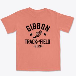 Gibbon Elementary School Track and Field Premium Heavyweight T-shirt