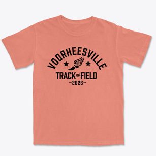 Voorheesville Elementary School Track and Field Premium Heavyweight T-shirt