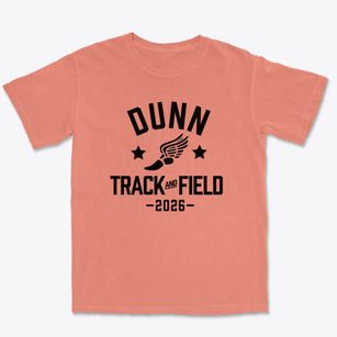 Dunn Middle School Track and Field Premium Heavyweight T-shirt