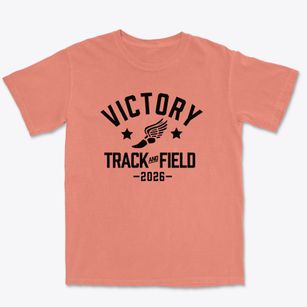 Victory Charter Middle School Track and Field Premium Heavyweight T-shirt