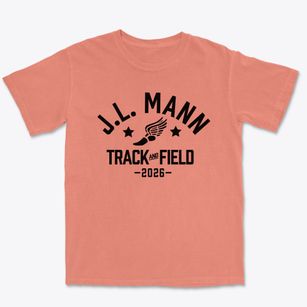 J.l. Mann High School Track and Field Premium Heavyweight T-shirt