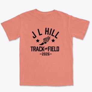J L Hill Elementary School Track and Field Premium Heavyweight T-shirt