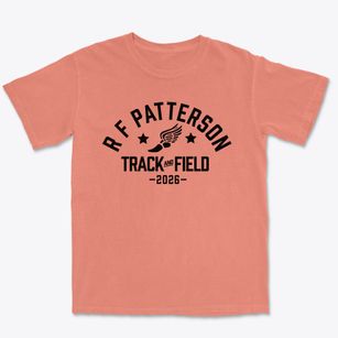 R F Patterson Elementary School Track and Field Premium Heavyweight T-shirt