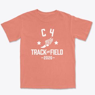 C 4 Elementary School Track and Field Premium Heavyweight T-shirt