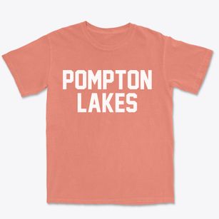 Pompton Lakes New Jersey Classic Block Premium Heavyweight T-shirt