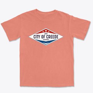 City Of Creede Colorado Diamond Star Premium Heavyweight T-shirt