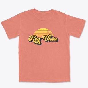 Key Vista Florida Sublime Sunset Premium Heavyweight T-shirt